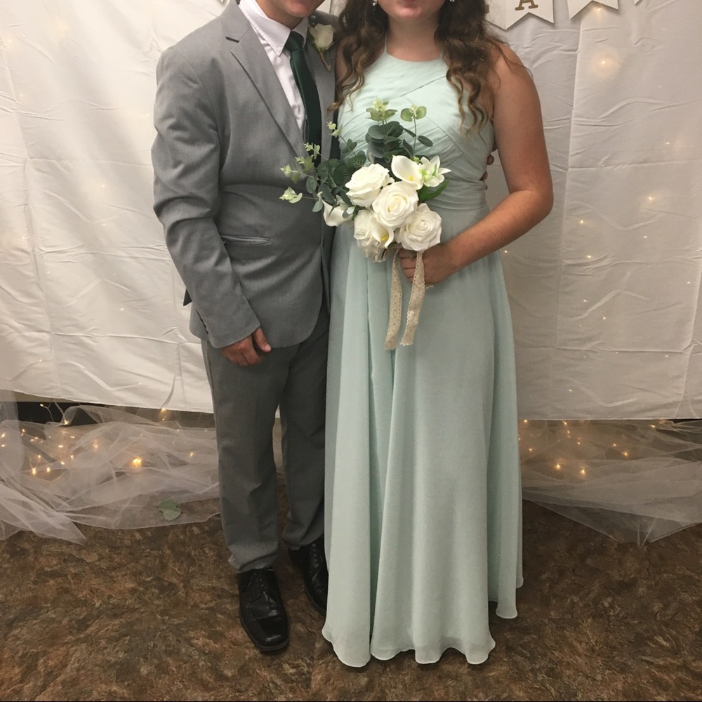 LAST WEEK Sage green bridesmaid dress